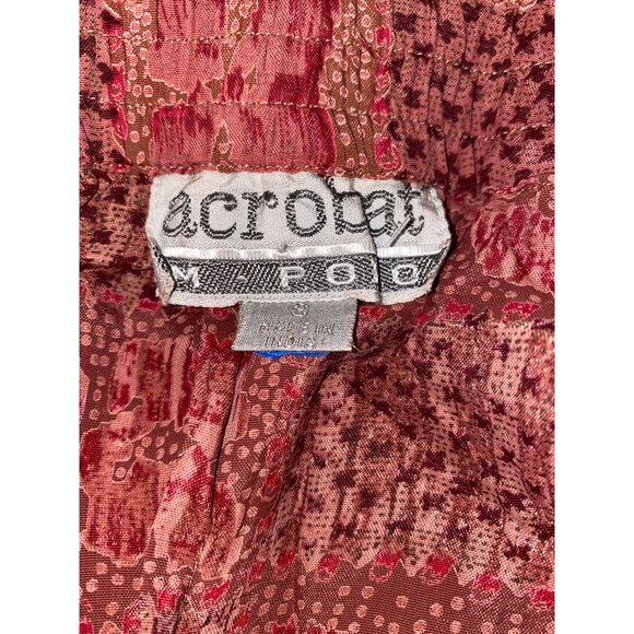 Acrobat Womens Viscose Printed Two-Piece Outfit M Made In India Red & Pink - Picture 6 of 6